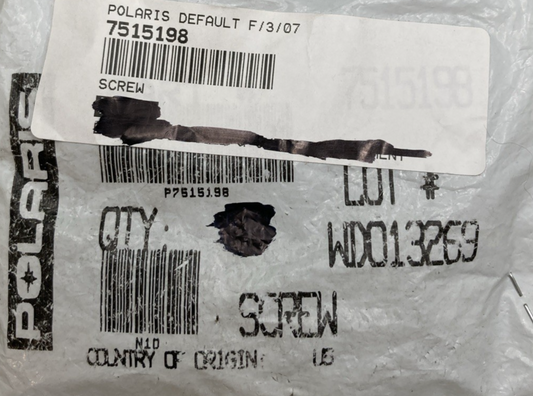 QTY 8 NEW GENUINE POLARIS 7515198 SCREW