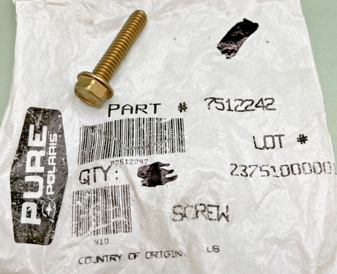 QTY 3 NEW GENUINE POLARIS 7512242 SCREW