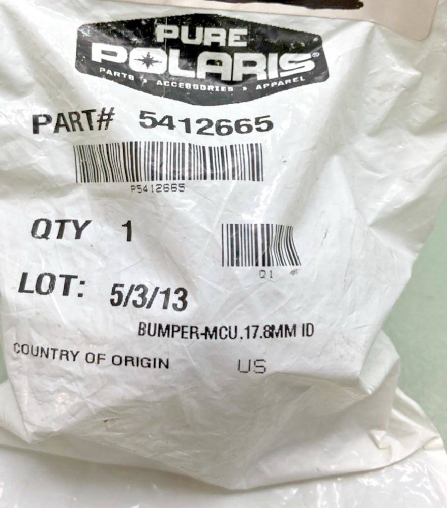 NEW GENUINE POLARIS 5412665 BUMPER-MCU 17.8MM