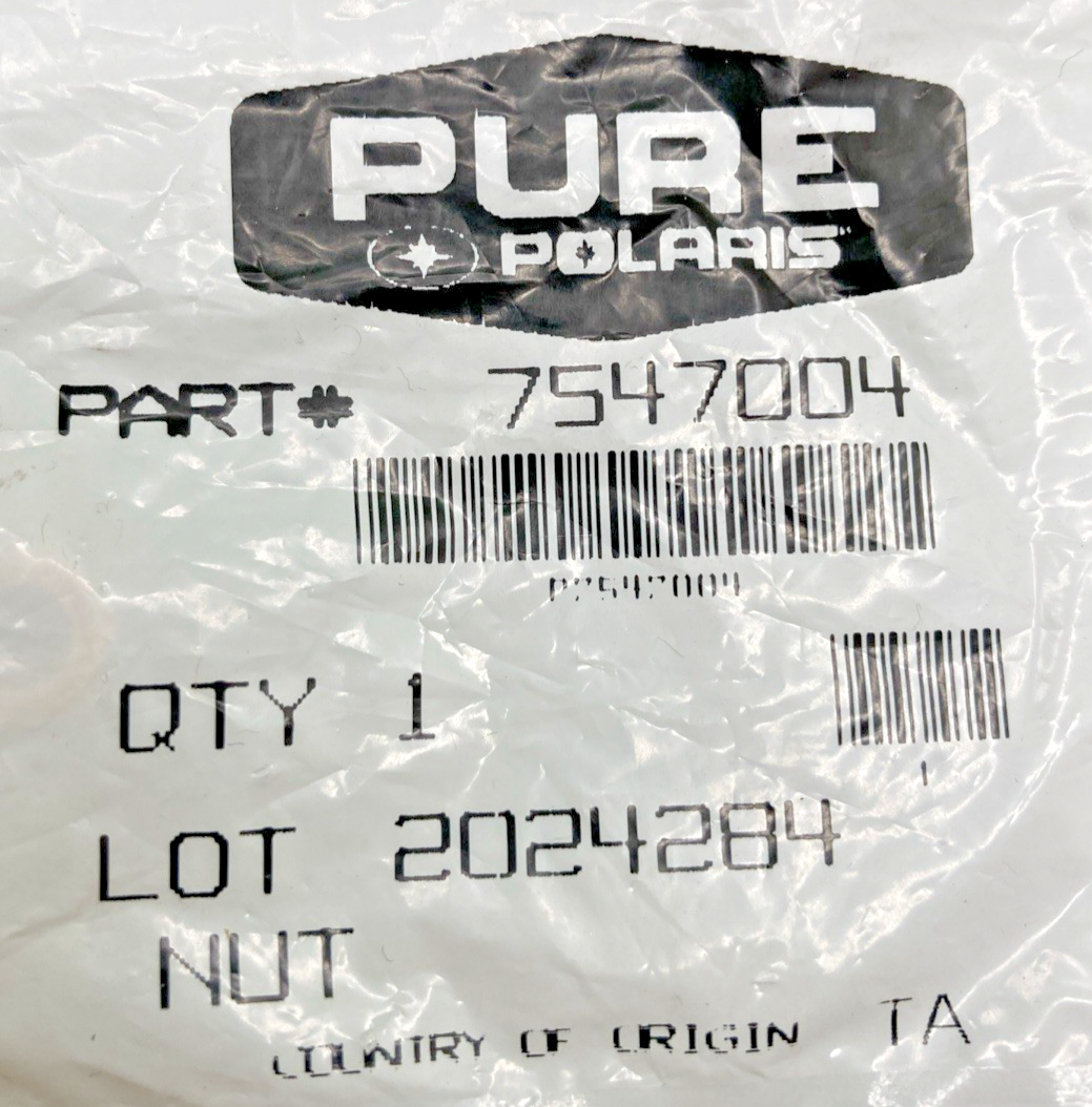 QTY 2 NEW GENUINE POLARIS 7547004 NUT