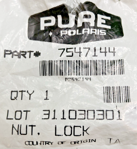QTY 3 NEW GENUINE POLARIS 7547144 NYLOC NUT