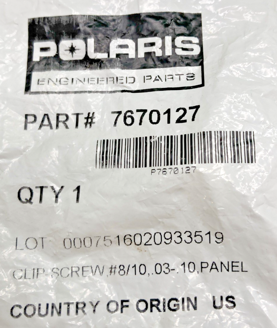 NEW GENUINE POLARIS 7670127 CLIP