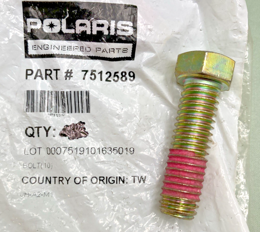 QTY 5 NEW GENUINE POLARIS 7512589 BOLT