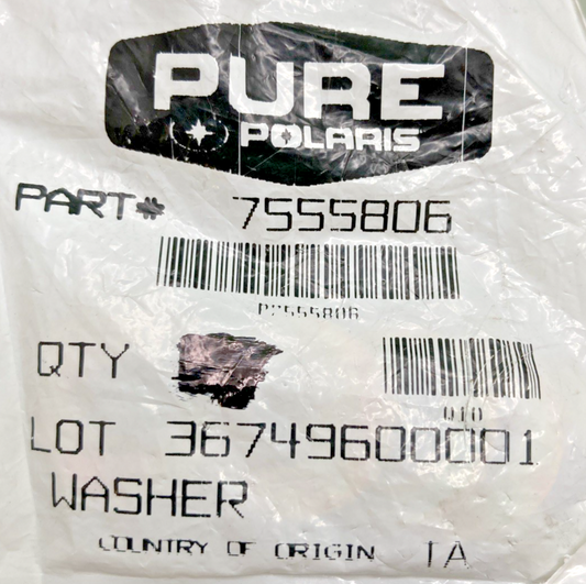 QTY 5 NEW GENUINE POLARIS 7558301 FLAT WASHER