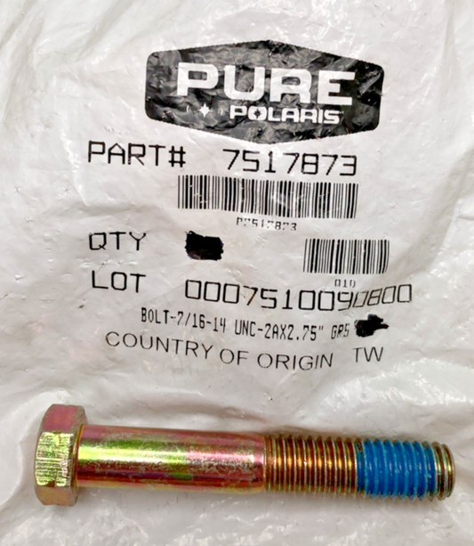 QTY 6 NEW GENUINE POLARIS 7517873 BOLT