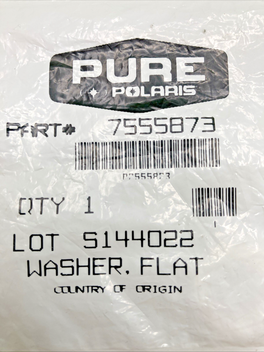 QTY 2 NEW GENUINE POLARIS 7555873 WASHER, FLAT