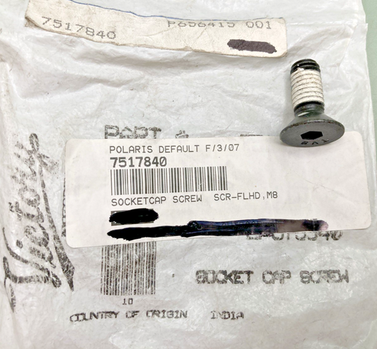 NEW GENUINE POLARIS 7517840 VICTORY SOCKETCAP SCREW SCR-FLHD, M8