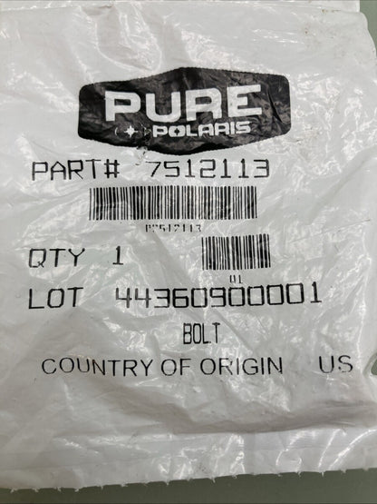 QTY 5 NEW GENUINE POLARIS 7512113 BOLT
