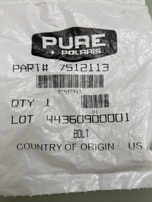 QTY 5 NEW GENUINE POLARIS 7512113 BOLT