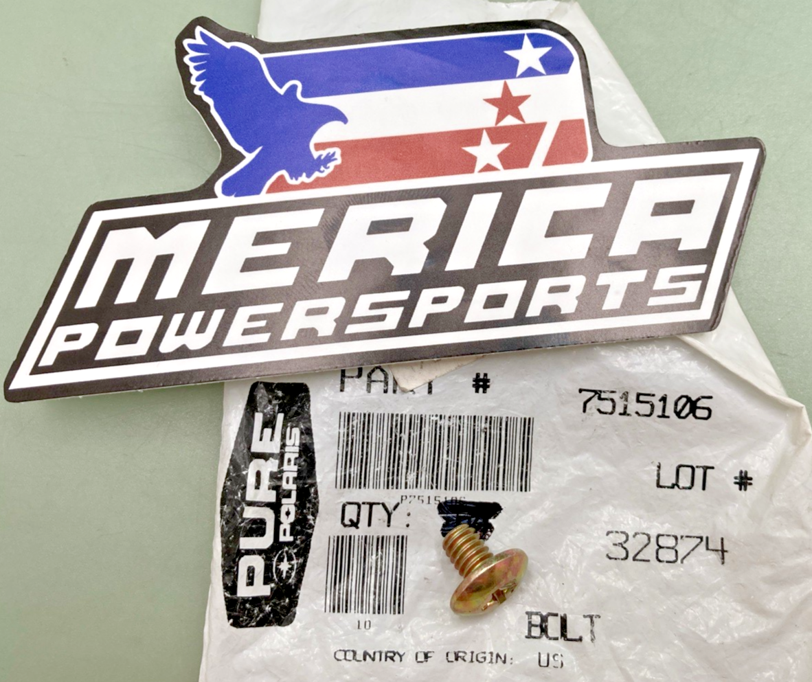 QTY 6 NEW GENUINE POLARIS 7515106 BOLT