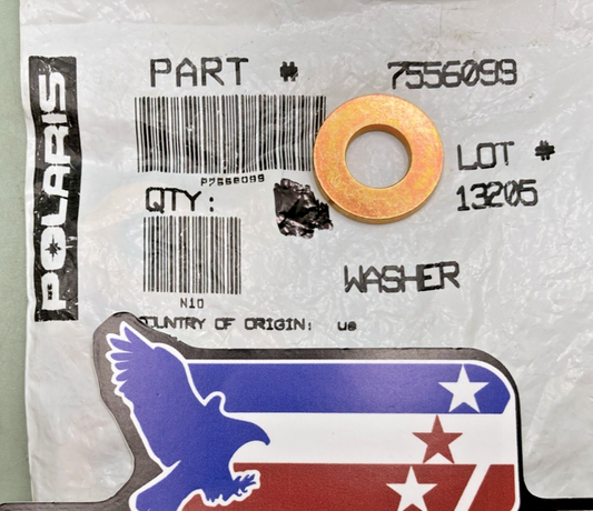 QTY 7 NEW GENUINE POLARIS 7556099 WASHER