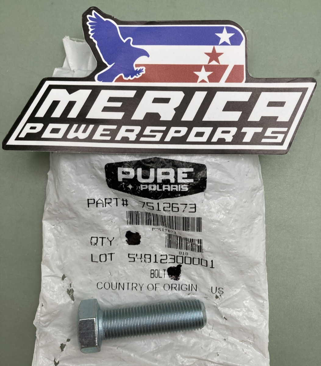 QTY 2 NEW GENUINE POLARIS 7512673 BOLT