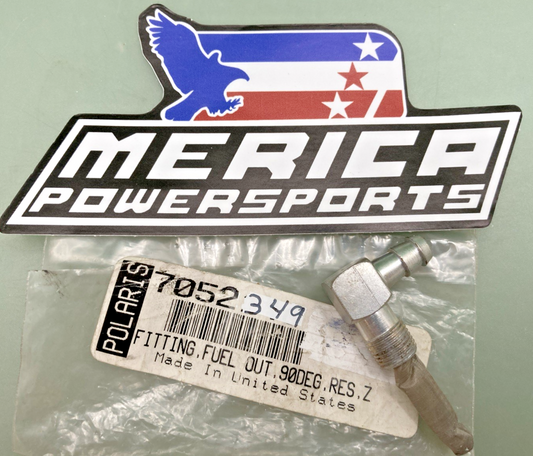 NEW GENUINE POLARIS 7052349 FITTING, FUEL OUT, 90DEG, RES, Z