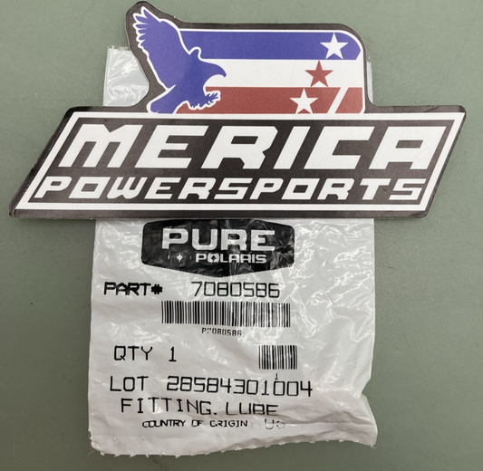 QTY 2 NEW GENUINE POLARIS 7080586 FITTING, LUBE