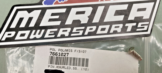 NEW REPLACES POLARIS 7661027 PIN, KNURLED, SS.