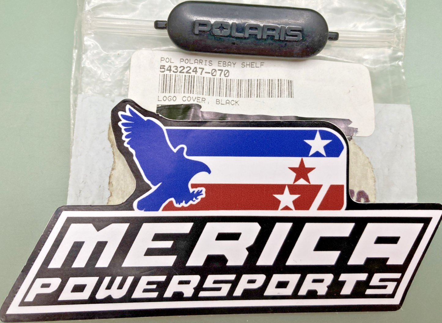 NEW GENUINE POLARIS 5432247-070 LOGO COVER, BLACK