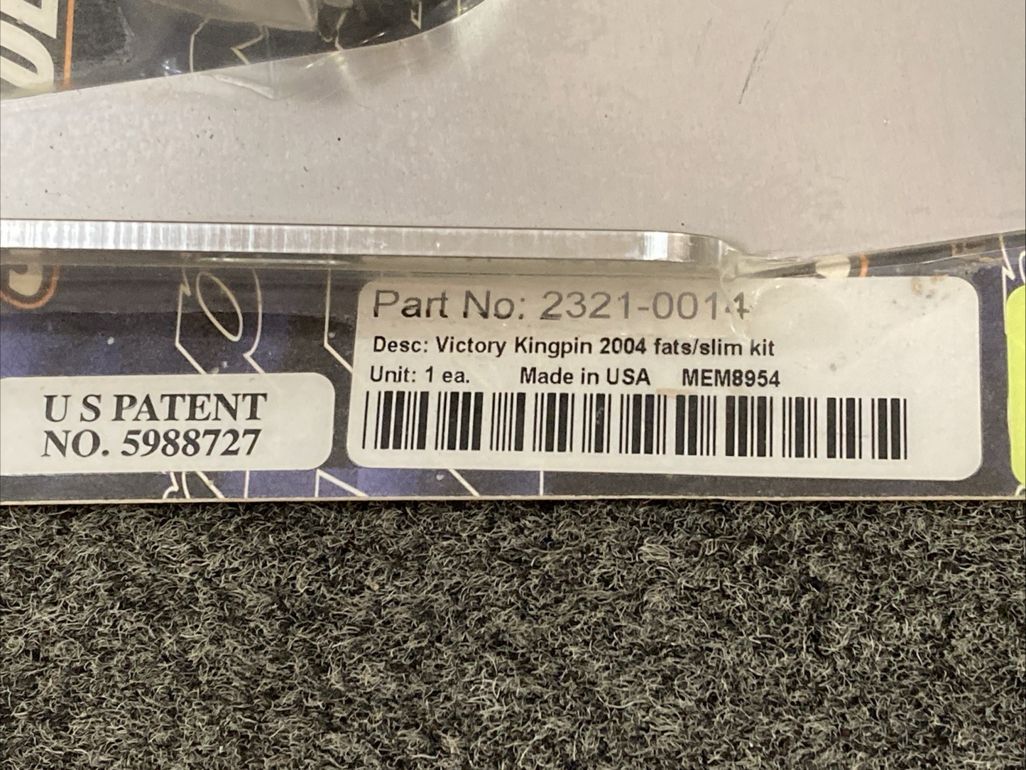 NEW GENUINE MEMPHIS SHADES 2321-0014 VICTORY KINGPIN 2004 FATS/SLIM KIT