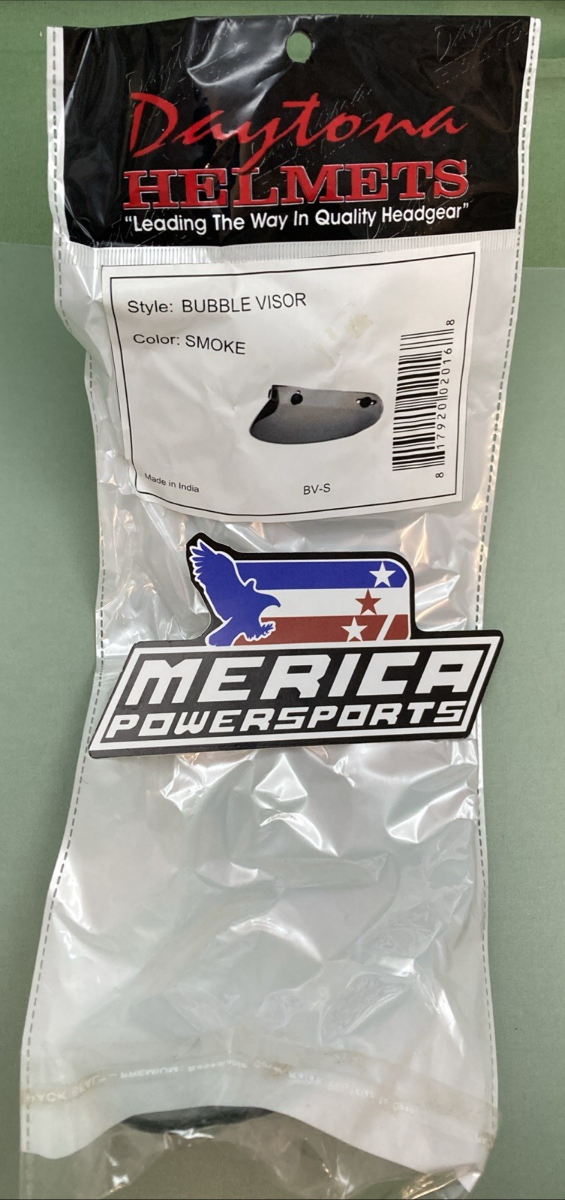 NEW GENUINE DAYTONA HELMETS BV-S BUBBLE VISOR, SMOKE