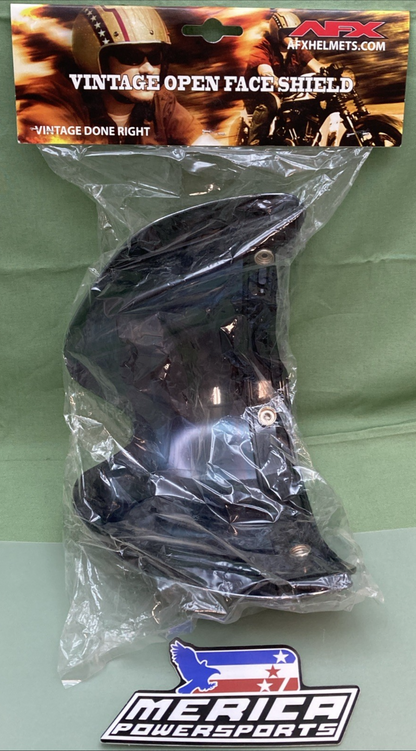 NEW GENUINE AFX 0131-0091 SHIELD FLIP SHORT 3-SNAP SM SIL, SILVER MIRROR