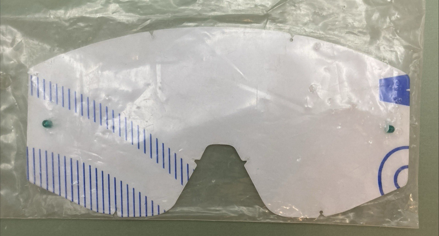 NEW GENUINE GOAT GOGGLE LENSES, CLEAR WITH POST