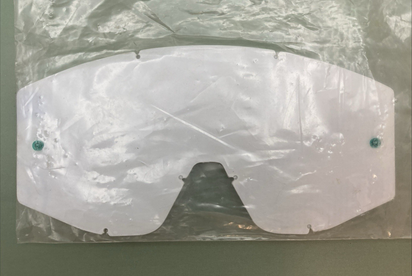 NEW GENUINE GOAT GOGGLE LENSES, CLEAR WITH POST