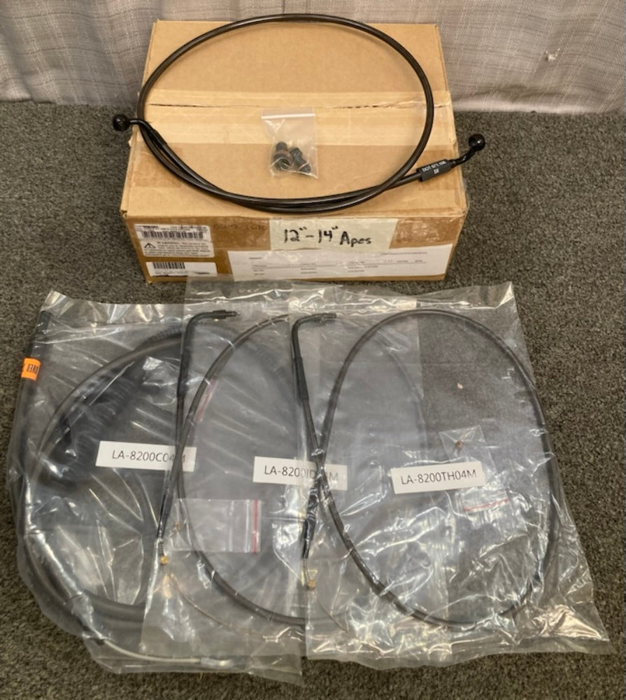 LA Choppers LA-8210KT-13M Cable Kit CM12-1412-14FXDB 0610-1610 New Genuine