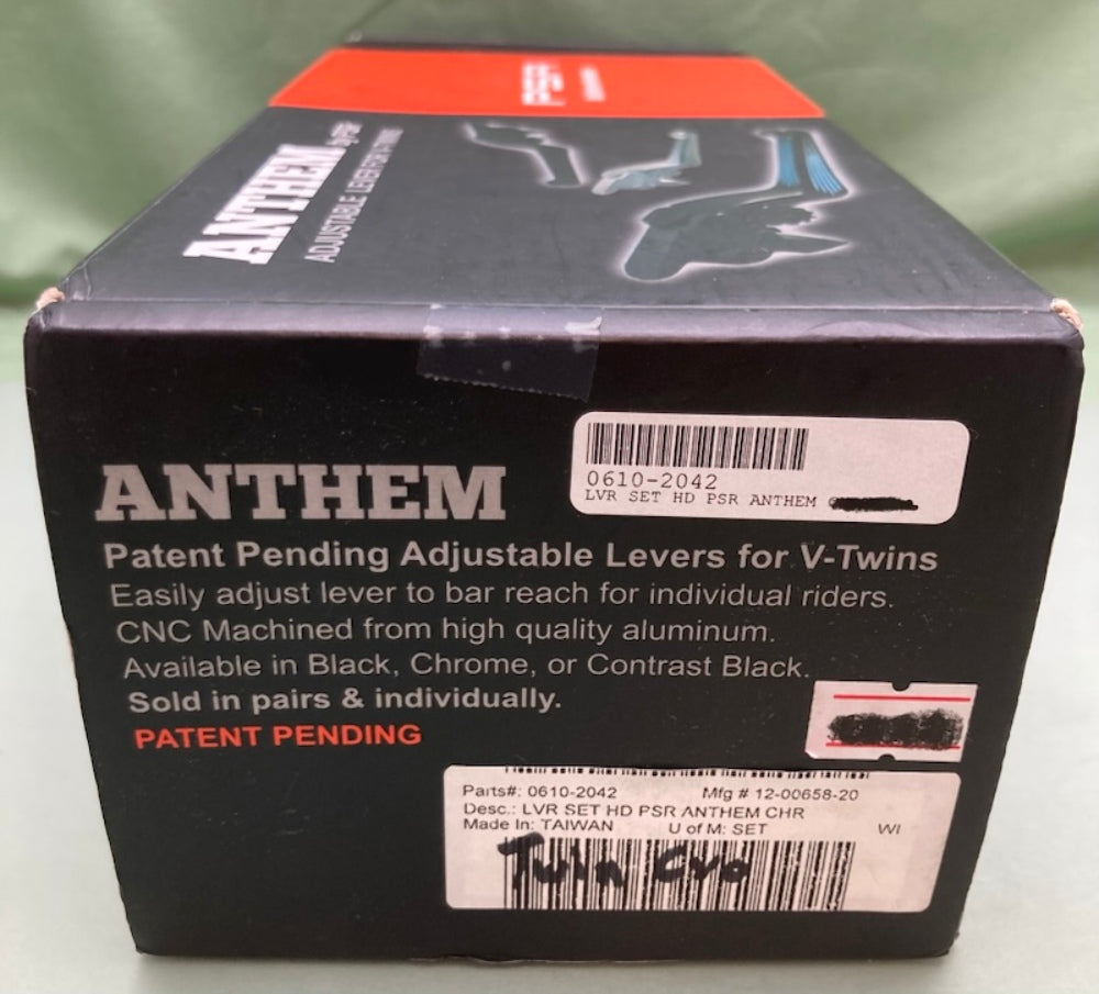 PSR 0610-2042 Anthem Adjustable Lever Set for Harley Davidson New Genuine