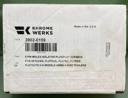 Krome Werks 3902-0159 Plug-and-Play Trailer Wiring Kit New Genuine
