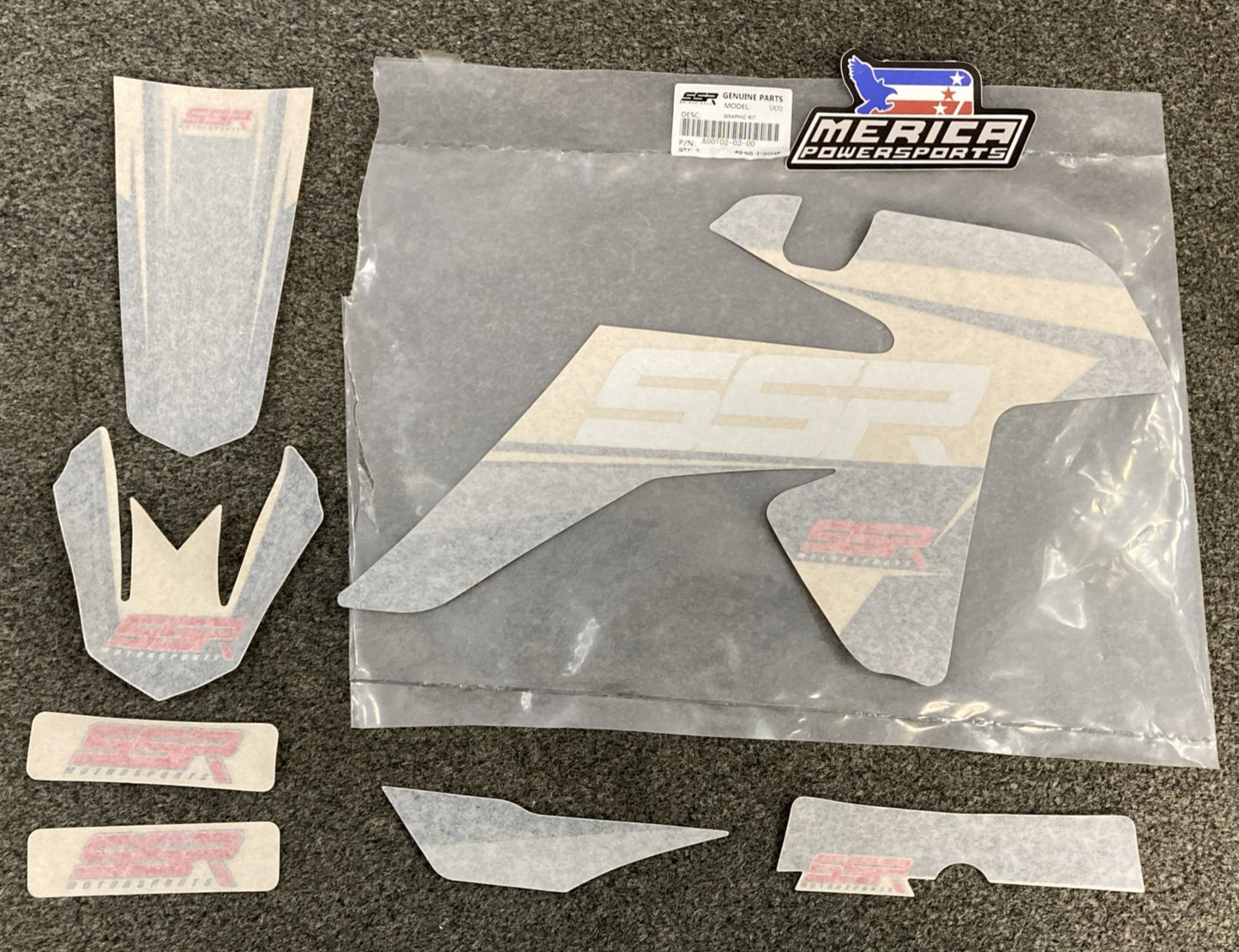 NEW GENUINE SSR A00702-02-00 Graphic/Sticker Body Kit