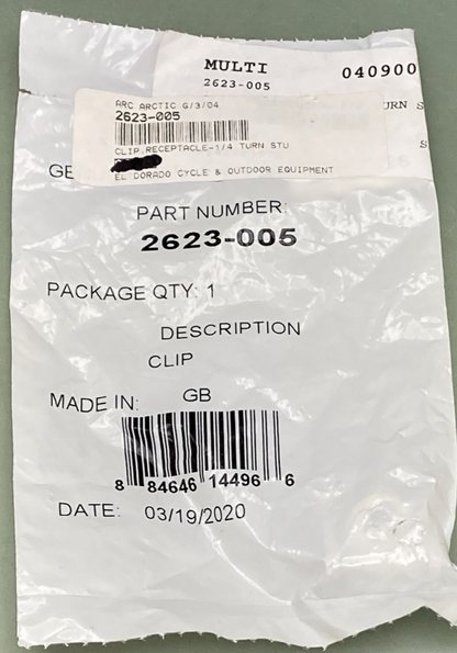 NEW GENUINE ARCTIC CAT 2623-005 Turn Receptacle Retaining Clip