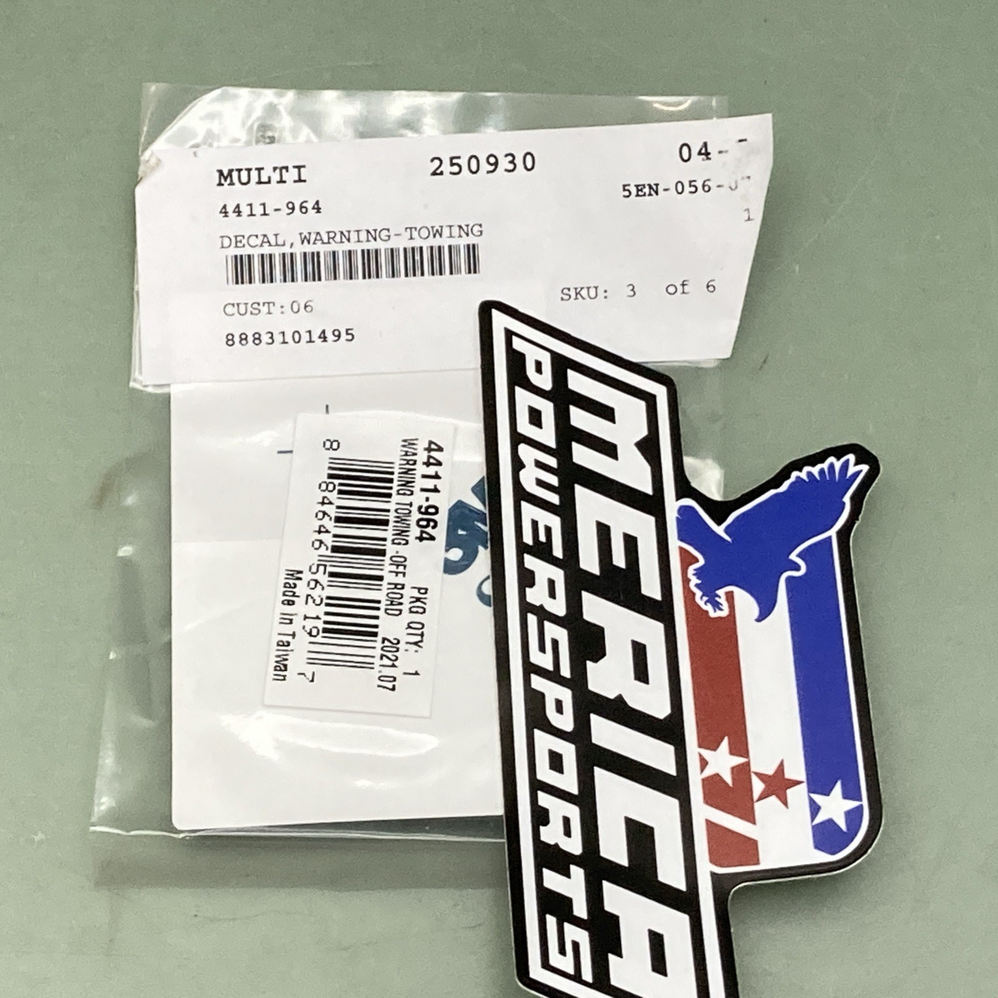 NEW GENUINE ARCTIC CAT 4411-964 WARNING TOWING DECAL