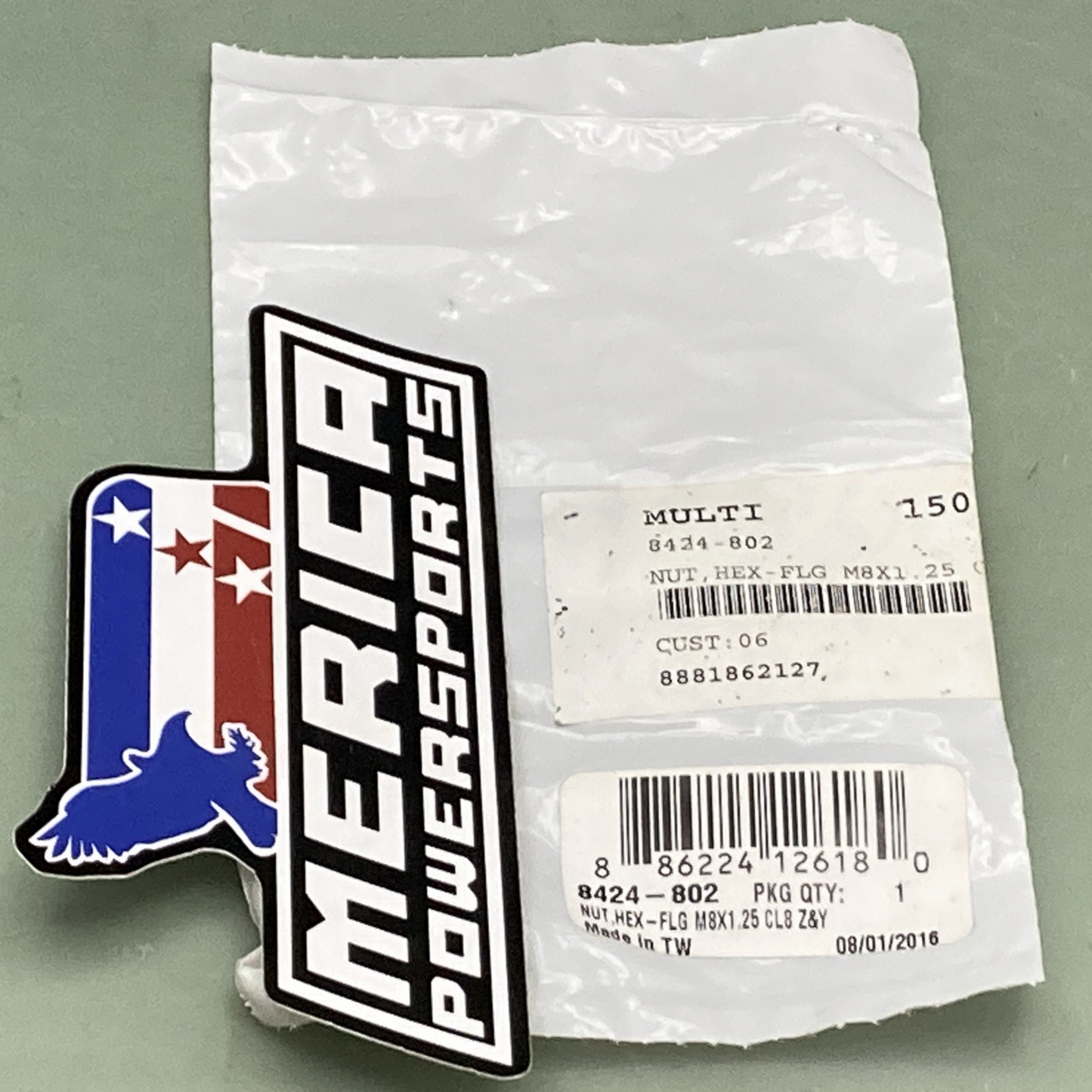 QTY 3 NEW GENUINE ARCTIC CAT 8424-802 Hex Nut-FLG