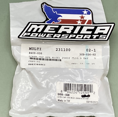 QTY 2 NEW GENUINE ARCTIC CAT 8409-030 CAP SCREW