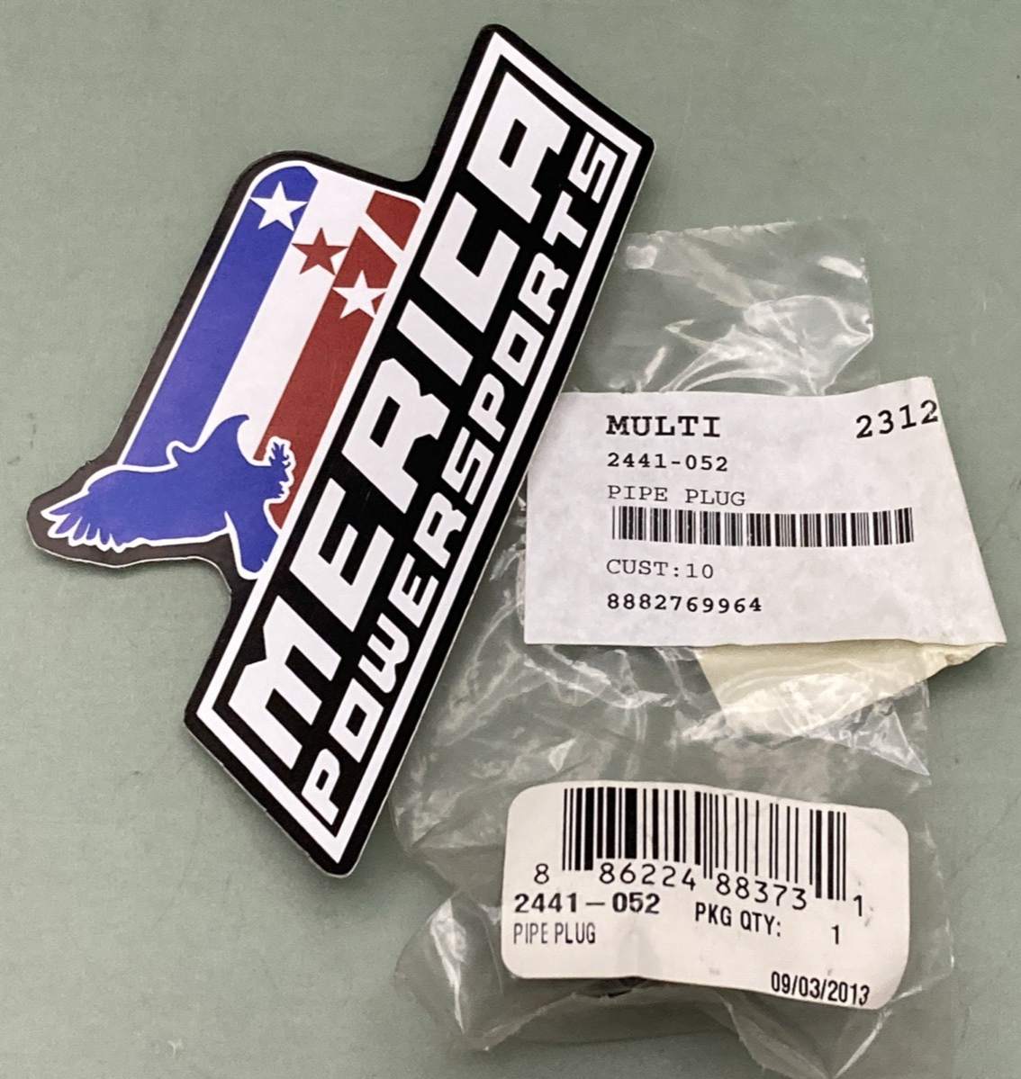 NEW GENUINE ARCTIC CAT 2441-052 PIPE PLUG