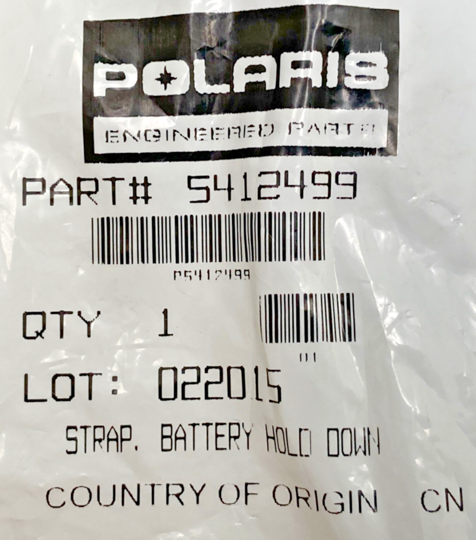 NEW GENUINE POLARIS 5412499 STRAP-BATTERY HOLD DOWN Scrambler Trail Boss 85-14