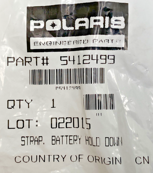 NEW GENUINE POLARIS 5412499 STRAP-BATTERY HOLD DOWN Scrambler Trail Boss 85-14