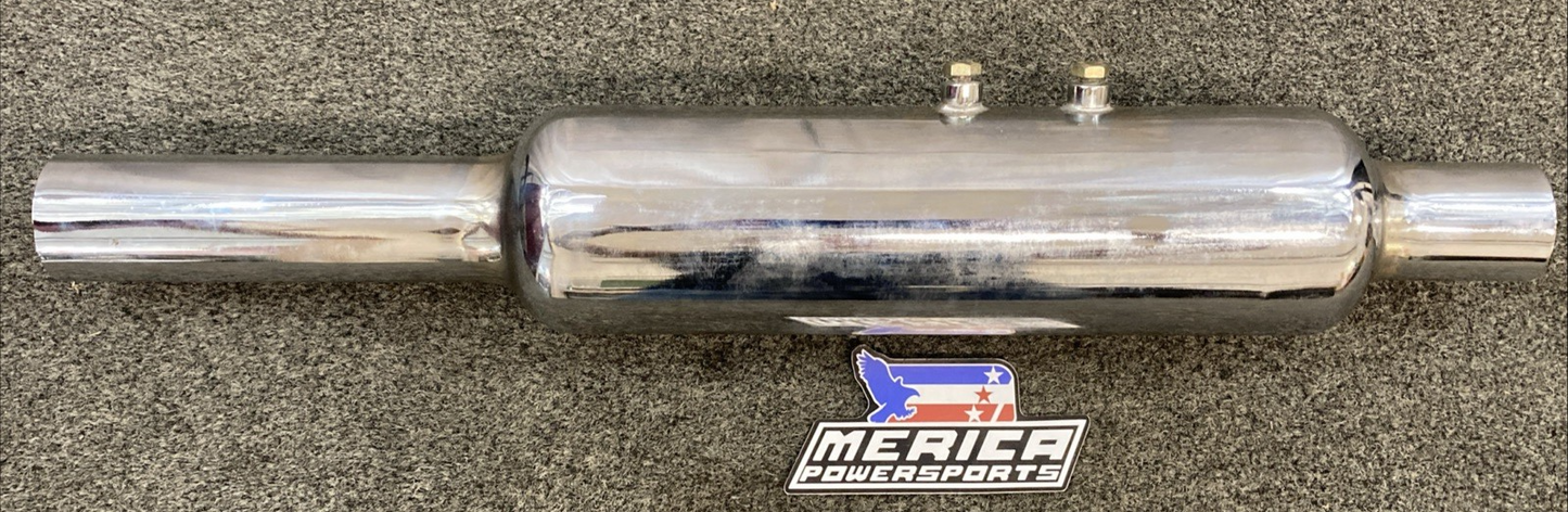 REPLACES ENFIELD Bullet Redditch Sixty 5 Right Short Muffler Exhaust Silencer