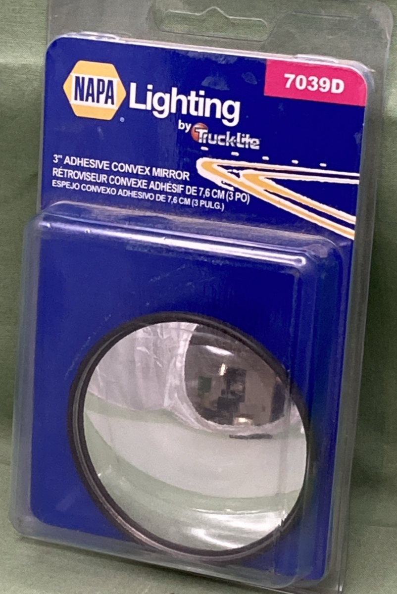 QTY 2 New Genuine Napa 7039D Convex Mirror, 3" Adhesive