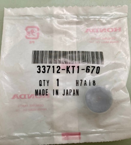 Honda 33712-KT1-670  Rubber, Taillight New Genuine