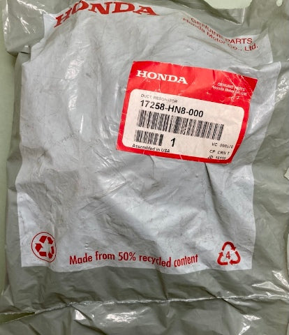 Honda 17258-HN8-000 Duct, Resonator New Genuine