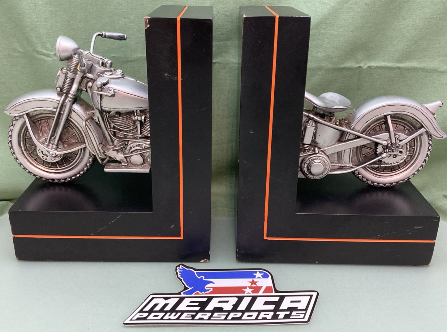 GENUINE HARLEY DAVIDSON SET BOOKENDS by Hallmark