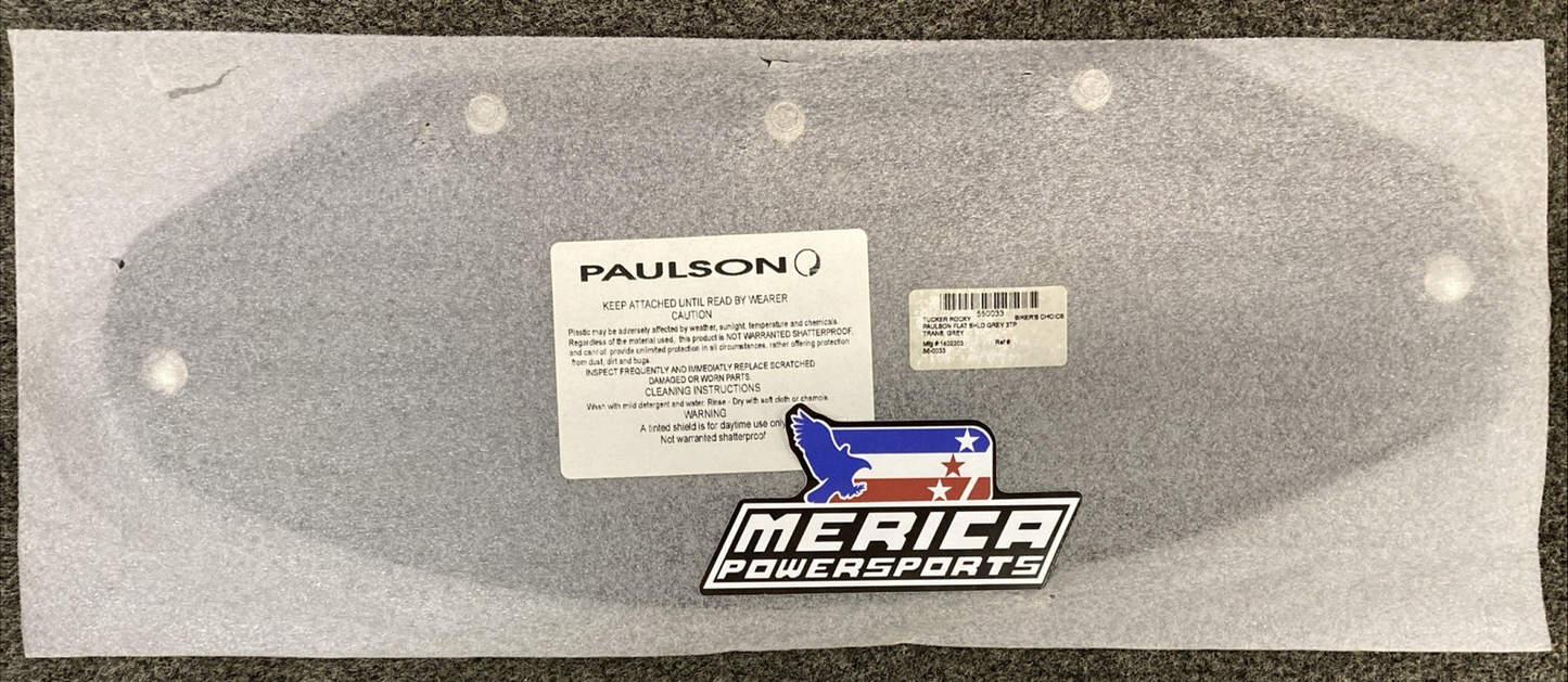 NEW GENUINE PAULSON 1402203 FLAT SHIELD GREY 3TP, 55-0033