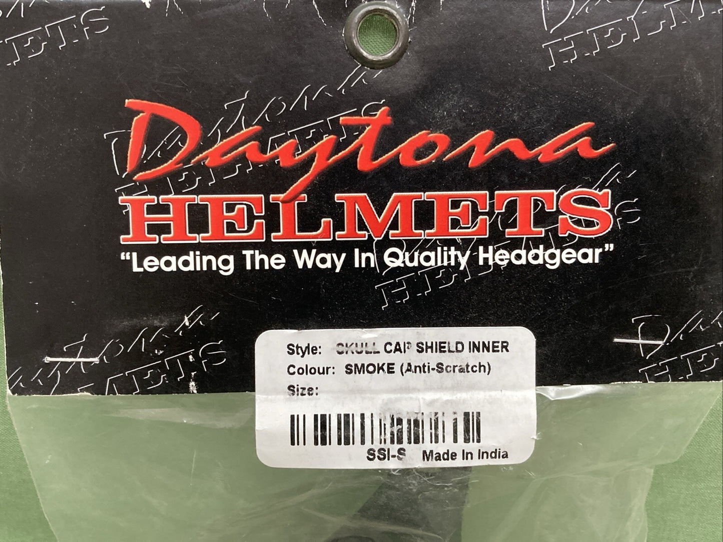 NEW GENUINE DAYTONA SS1-S Skull Cap Shield Inner- SMOKE (anti-scratch)
