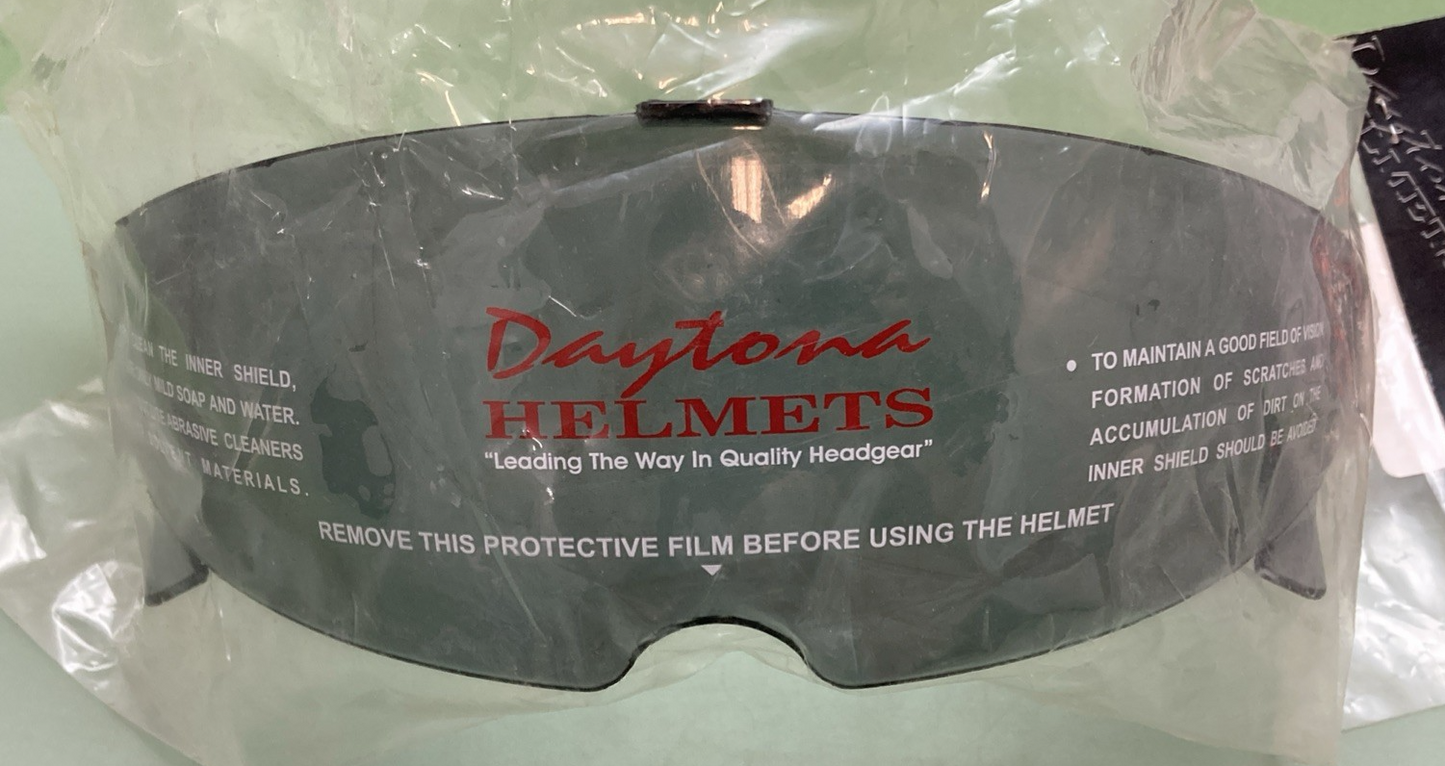 NEW GENUINE DAYTONA SS1-S Skull Cap Shield Inner- SMOKE (anti-scratch)