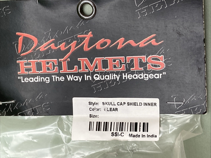 NEW GENUINE DAYTONA SS1-C Skull Cap Shield Inner- Clear