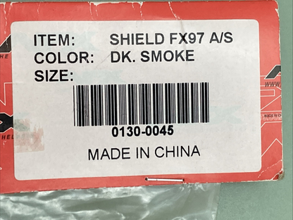 NEW GENUINE AFX 0130-0045 SHIELD FX97 A/S - DARK SMOKE