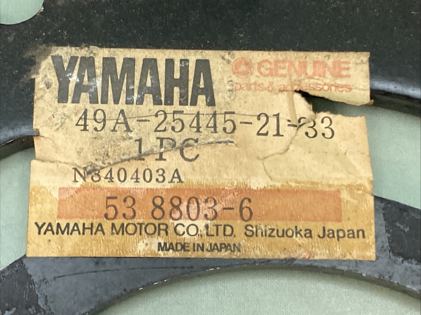 NEW GENUINE YAMAHA 49A-25445-21-33 Sprocket, Drivn, 45T