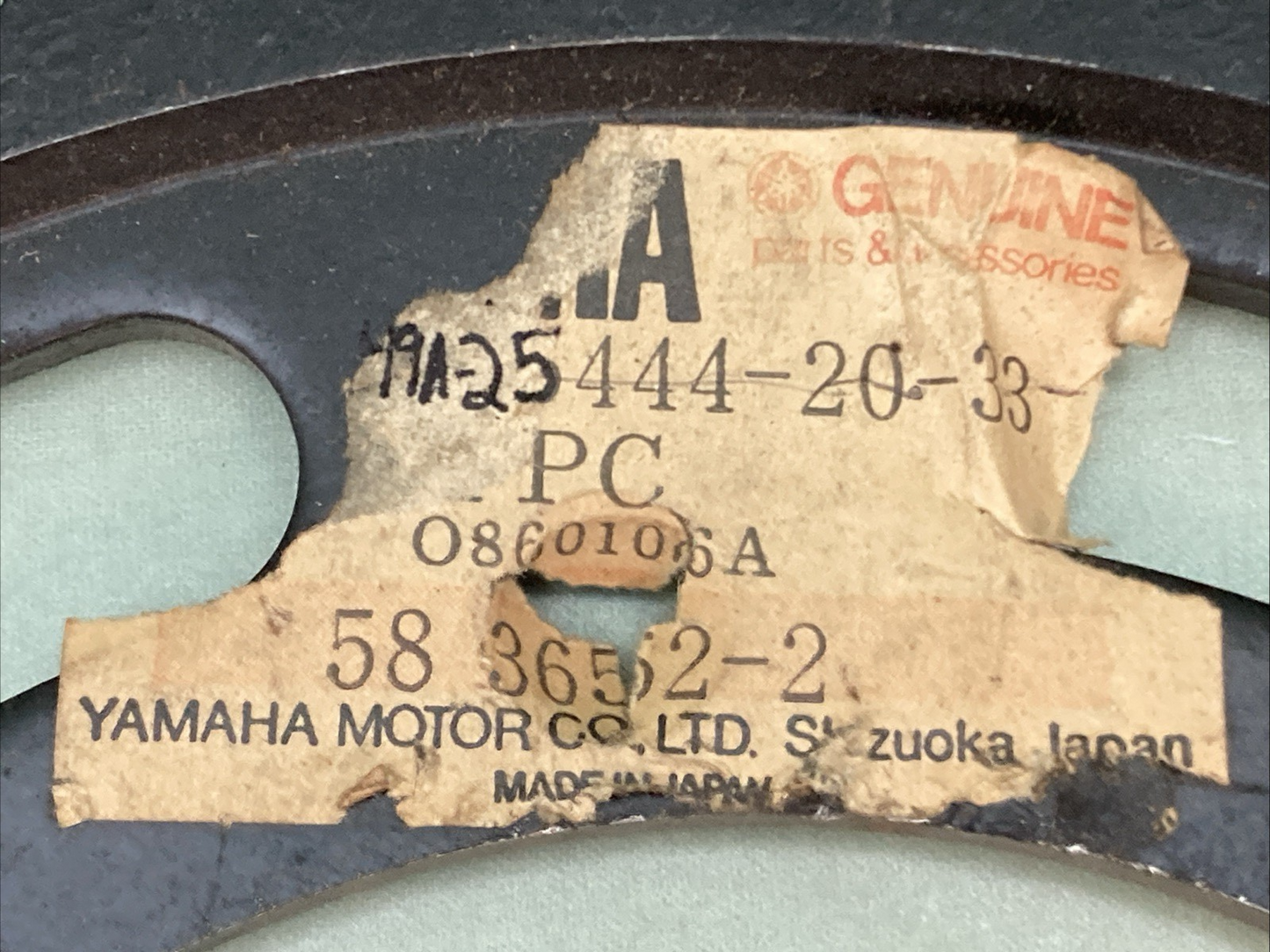 NEW GENUINE YAMAHA 49A-25444-20-33 SPROCKET, DRVN 44T 49A-25444-21-00