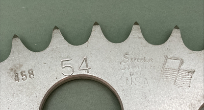 NEW GENUINE SPROCKET SPECIALISTS 458 54T REAR SPROCKET ALUMINUM
