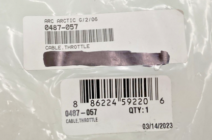 NEW GENUINE ARCTIC CAT 0487-057 CABLE,  THROTTLE